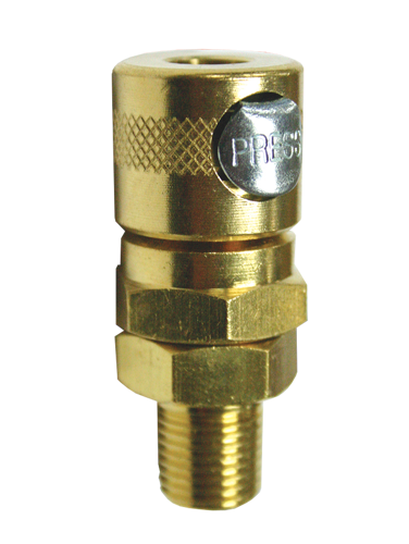 Scorpion Coupler 1/4" Male Thread Jamec Style Carded A105-11C • 1/4" Male Thread Socket
