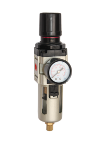Scorpion Filter/Regulator 1/4" 30 Series Body SFR-302 1/4" Filter Regulator • 25 Micron Filter • Set Pressure: 8-125Psi • 2000L/Min Rated Flow • Complete With Mounting Bracket & Gauge