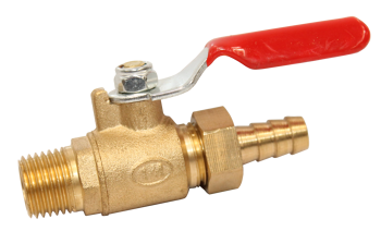 Scorpion Valve Ball 1/4" With Hose Barb Tail SCA3002 •1/4" Bsp Air Valve With Hose Tail