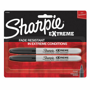 Sharpie Sharpie Extreme Marker Black Fine Point, [2] Pk Blister SB-1919845 0