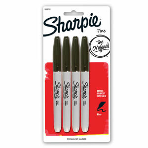 Sharpie Sharpie Fine Point Marker 1Mm Tip, Black [4] Pk Blister SB-1859703 0