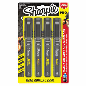 Sharpie Sharpie Pro Marker, Fine Black [4] Hang Pack SB-2018323 0