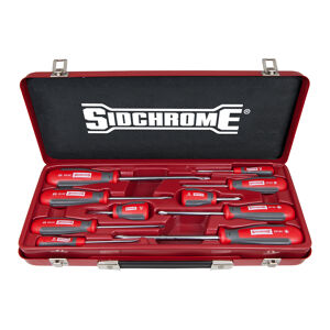 Sidchrome Screwdriver Set, Ergonomic 10 Piece SIDSCMT29102 0