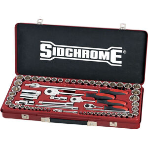 Sidchrome Socket Set 1/4, 3/8, 1/2 Drive Metric & A/F, 64Pce SIDSCMT19120 0
