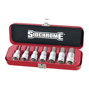 Sidchrome Socket Set, In-Hex 7Pce 1/2In Drive SIDSCMT14274 0