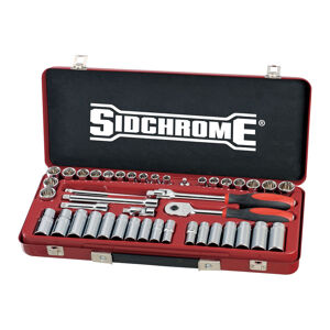 Sidchrome Socket Set, Metric/Af 43Pce 3/8In Drive SIDSCMT13107 0