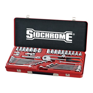 Sidchrome Spanner/Socket Set, 35Pce Metric/Af, 1/2In Drive SIDSCMT10184 0