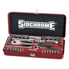 Sidchrome Spanner/Socket Set, 37Pce Metric/Af, 1/4In & 1/2In Drive SIDSCMT19130 0