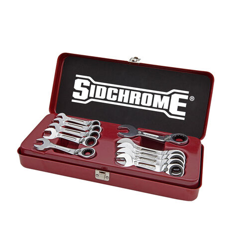 Sidchrome Spanner Set, 467 Pro Series Stubby Geared SIDSCMT22203N 0