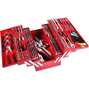 Sidchrome Tool Kit, Metric/Af 136Pc 5 Tray Cantilever SIDSCMT10136 0