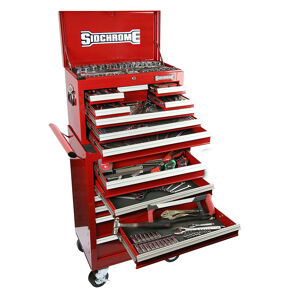 Sidchrome Tool Kit, Rolling Cabinet & Top Chest, Metric/Af 250 Piece SIDSCMT11400 0