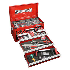 Sidchrome Tool Kit, Top Chest Metric/Af 162 Piece SIDSCMT11700 0