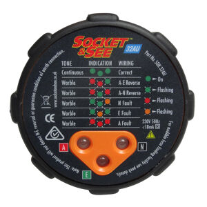 Socket&See Socket Tester Audible/Visual SOK32 0