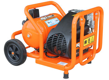 Sp Air Compressor 2.2Hp Direct Drive 10Lt Tank SP11-12X 2.2Hp Trade Duty Portable Air Compressor - Ute Pack • Direct Drive • 120Psi • Regulator • 10Lt Tank • 10Amp/240Volt • Fad 127L/Min Features: Low Profile Design • Full Brass Non-Return Valve • Copper Delivery Pipe • 200Mm (8”) Solid Rubber Wheels • One-Touch (Nitto Style) Connector • Certified Safety Valve • Large Oil Level Sight Glass • After Cooler On Direct Drive Models • Soft Start Valve • Copper Winding Motors • Thermal Reset Switch • Three Year Pump Warranty