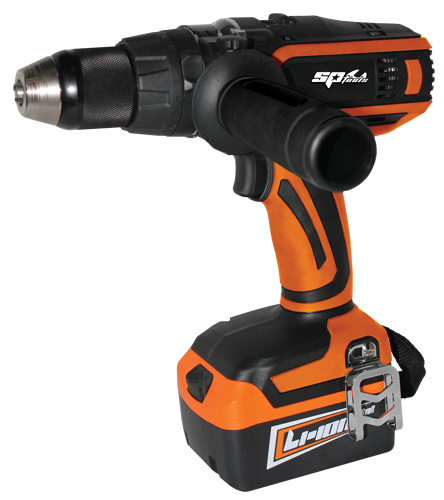 Sp Cordless 18V Drill/Driver Brushless SP81244 18V Hammer Drill/Drivers • Variable Speed Hammer • Low 0-460Rpm • High 0-1650 Rpm • Torque 60 N-M   • Clutch 15 Selections + Hammer • Aluminium Clutch Ring • Powerful 4 Pole Motor • Gear Box With Spindle Lock Function • All Steel Chuck • Ergonomic Soft Grip Handle For Comfortable Use • Charging Time: 1 Hour Auto Cut-Off (±10Min) Contents: • 18V Variable Speed (Hammer) Drill • 2Pc X 3.0Ah Li-Ion Batteries • 1Pc Battery Charger • Protective Blow Mould Storage Case