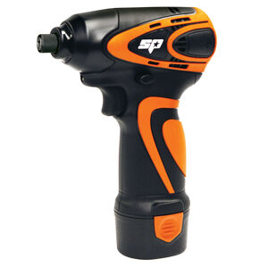Sp Cordless Cordless 12V 1/4" Impact Driver SP81141 1/4”Dr Hex Mini Impact Driver • Torque 90Nm • Speed 2,200Rpm • Variable Speed Switch With Brake • Powerful Motor Delivers 90Nm Of Torque • Ergonomic Soft Grip Handle Includes 1X 2.0Ah Battery & Charger