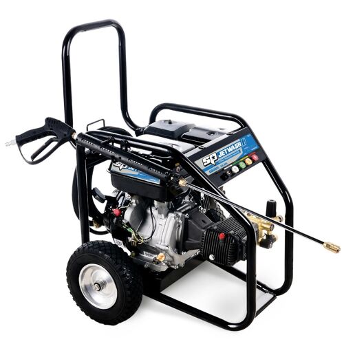 Sp Jetwash Pressure Washer Petrol 15Hp SP400P Commercial Petrol Pressure Washer • 4000 Max Psi • 23.4 Litres Per Minute • 15Hp • Brass Head 3 Piston Crank Shaft Pump • Powered By Torini Engines Includes:• Steel Lance And Turbo Nozzle • 5 Quick Connect Nozzles • 10M Hp Double Steel Braided Hose With Quick Connect