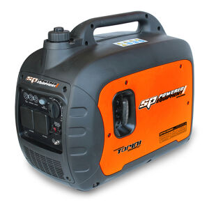 Sp Power Equip Generator 2500W Inverter SPGI3000 • Torini 4 Stroke Engine • Max Watts: 2500W • Rated Watts: 2300W • 3 In 1 Multi-Function Control • Engine Smart Control (Esc) • 32Bit Inverter Core • Low Running Noise - 65Db • Voltage: 50Hz / 240V • Tank Capacity: 4L • Operating Hours: 4.5H At 50% Load • Weight: 27Kg • Meets Epa, Proposed Australian Emissions & Strict Californian Pollution Standards • Robust Construction • Easy Oil-Change Compartment • Hp: 4.3Hp • Kva 3Kva • Max Watts: 2500W • Rated Watts: 2300W • Power Outlets: 2 (15Amp) • Power: 50Hz/240V • Db: 65Db • Tank Capacity: 4L • Starting System: Pull • Net Weight:  27Kg • Operating Hours:  4.5H At 50% Load