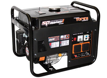 Sp Power Equip Generator 2.8Kva Sine Wave SPG2800 6.5Hp Industrial Series Generator • Hp: 6.5Hp • Kva: 2.8Kva • Max Watt S: 2300W • Rated Watt S: 2000W • Power Outlets: 2 (15Amp) • Tank Capacity: 18L • Recoil Starting System • Sine Wave Technology • Automatic Voltage Regulator • Torini 4 Stroke Engine • 2 X 15Amp Power Outlets • Large Capacity 18L Tank • Large Volume Mufflers • Ergomical Recoil Start Grip • 12 Volt Outlet