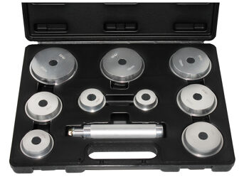 Sp Tools Bearing Race & Seal 10Pc Set SP66040 10Pc Bearing Race & Seal Driver Set • Designed To Allow Operator To Install Bearing Cases & Seals Without Damage • Ideal For Installing Wheel Bearing Outer Races • 39.5Mm – 81Mm