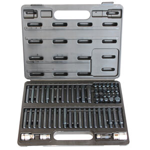 Sp Tools Bit Set 3/8 & 1/2Dr 60Pc Professional SP39620 • Diverse Range Of Bit Types And Lengths • Bit Set Neatly Organised In Sturdy Case • Spring Loaded Ball Bearings Hold Bits Firmly In Place Set Includes: 10Mm Dr Inhex Shank 30Mm(L) Bits • Inhex, Spline & Torx 10Mm Dr Inhex Shank 75Mm(L) Bits • Inhex, Splinek, Torx & Ribe