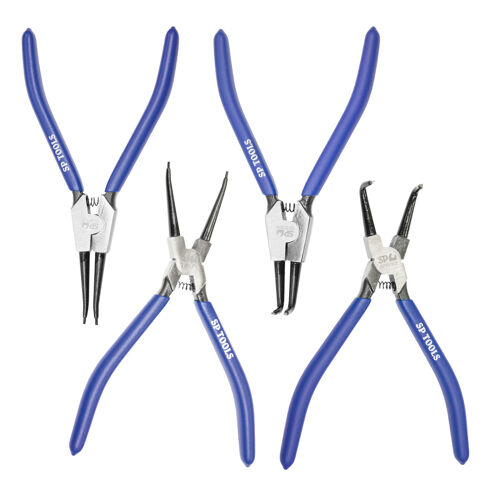 Sp Tools Circlip Plier Set 4Pc 140Mm SP32931 140Mm Circlip Plier Set # Sets Include Straight Internal And External, Bent Internal And External Circlip Pliers