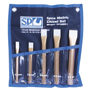 Sp Tools Cold Chisel Set-5Pcs SP30821 5Pc Cold Chisel Set • Chisels: 12, 16, 20, 24 & 29Mm