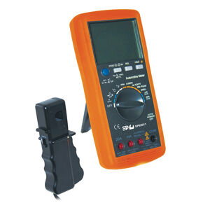 Sp Tools Digital Multimeter-Automotive SP62011 • 14 Functions Including Dcv, Acv, Dca, Aca, Resistance, Rpm (Tach), Dwell Angle, Duty Cycle Frequency, Mspulse, Temperature (ºc/ºf), Capacitance, Continuity & Diode Check Includes Test Leads, K-Type Temperature Probe, Inductive Pick-Up, 9V Battery & Canvas Bag