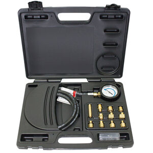 Sp Tools Engine Oil Pressure Tester Deluxe Kit SP66070 • Designed To Check Engine Oil Pressure In Both Cars& Trucks. • The Kit Enables Testing Of The Switches, Sensors, Dashboard Gauge And Indicators Linked To The Oil Pump • Easy To Read Dual Scale Gauge • Complete With 600Mm(24 ) Of Permanently Primed, Oil Proof, Hose With 1/8 Npt • Also Includes1/4 Npt& 3/8 Npt Adaptors • Dual Gauge Readings: 0~140Psi (0~10 Bar) • Gauge Diameter: 50Mm(2 )