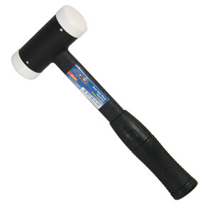 Sp Tools Hammer Soft Face Dual Soft Head 50Mm SP30425 Steel Handle Rubber Grip Dead Blow Function Replacement Heads Available