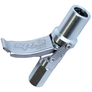 Sp Tools Heavy Duty Quick Release Grease Coupler SP65136 Quick-Release Grease Coupler (Heavy Duty) 74(L) X 30Mm Dia.• Designed For Use With Air, Battery And Hand Grease Guns• Heavy-Duty Construction Withstands Higher Pressure • Four Hardend Jaws • Burst Pressure: 15,000Psi • Working Pressure: 10,000Psi