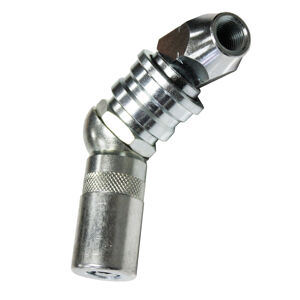 Sp Tools Heavy Duty Swivel Grease Coupler SP65135 • Swivels In Full 360° Circle And Locks In Place • 45° Angle For Easy Access To Most Grease Fittings • 1/8” Npt Female Inlet • For Use With Air Operated Equipment • Working Pressure: 4,500Psi