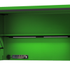 Sp Tools Hutch Usa59 Green/Black SP44730G 59" Power Top Hutch - Shelf/Lights/Pegboard 1500(W) X 622(D) X 684(H) • Suits 13 Drawer Workshop Roller Cabinet • Includes 2 Magnetic Mount Power Boards • Steel Pegboard Rear Wall • 2 Built-In 600Mm Led Lights