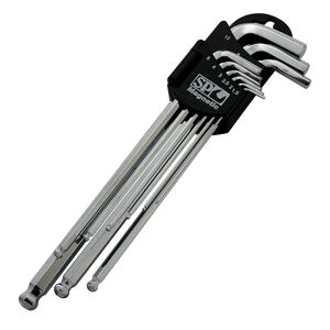 Sp Tools Key Set Magnetic 9Pc Metric Ball Drive Hex SP34511 • 9Pc Metric • 1.5, 2, 2.5, 3, 4, 5, 6, 8 & 10Mm