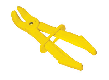 Sp Tools Large Line Clamp 90 Degree Offset SP70685 • Large Line Clamp • Seals Larger Hoses 19Mm To 57Mm • Smooth Rounded Edges On Jaws Will Not Damage Internal Hose Linings • Lightweight, Non Conductive, Highly Visible Material