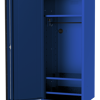 Sp Tools Locker Side Usa5972 3 Shelf + Hanger Blue/Black SP44885BL Side Cabinet - Clothes Rail & 3 Fixed Shelves 508(W) X 622(D) X 1954(H) • Reversible Castors And Doors - Side Cabinet Can Be Used On Either Side Of The Hutch And Roll Cab Combo • 2X Extreme Duty Castors