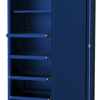 Sp Tools Locker Side Usa5972 4 Shelf Blue/Black SP44880BL Side Cabinet - 4 Roller Shelves & 1 Fixed 508(W) X 622(D) X 1954(H) • Reversible Castors And Doors - Side Cabinet Can Be Used On Either Side Of The Hutch And Roll Cab Combo • 2X Extreme Duty Castors