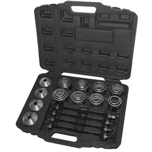 Sp Tools Master Press And Pull Sleeve Kit 28Pc SP67310 30Pc Master Press & Pull Sleeve Kit For The Removal & Installation Of Bushes, Bearings & Seals • Universal Applications: Cars, Suv’S, Etc • High Quality Crv Construction