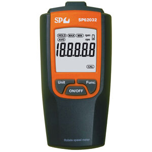 Sp Tools Non-Contact Digital Tachometer SP62032 Digital Tachometer • Laser Target • Lcd Display With Backlight • Protective Cover And Carrying Case • Auto Power Off