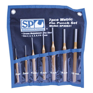 Sp Tools Pin Punch Set-7Pcs SP30831 7Pc Pin Punch Set • 2, 3, 4, 5, 6, 8 & 10Mm