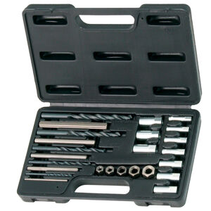 Sp Tools Screw Extractor Drill And Guide Set 25Pcs SP31320 Screw Extractor Drill & Guide Set - 25Pc • For Extracting Broken Screws, Studs & Bolts: 5Mm To 16Mm • Threads Designed To Remove Broken Fasteners Without Breaking Or Jamming • Fluted Type Extractors That Provide A Solid Grip On Broken Studs & Screws