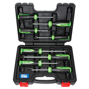 Sp Tools Screwdriver Torx Tamper Kit 8Pc SP34050 8Pce Torx Screwdriver Set • X-Case For Tool Protection • T8 T10 T15 T20 T25 T27 T30 & T40