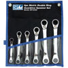 Sp Tools Set Spanner Double Ring 15° Offset 6Pc Metric SP10406 6Pc Metric 15° Offset Double Ring Geardrive Spanner Set • 8X9, 10X11, 12X13, 14X15, 16X18 & 17X19Mm Geardrive Technology • Heat-Treated Chrome Vanadium Steel For Strength Exceeding International Standards • Small Head Profile Designed For Working In Confined Spaces • 72 Teeth Needs As Little As 5º To Move Fastener