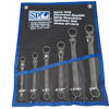 Sp Tools Set Spanner Double Ring Geardrive Locking Flex Head 6Pc Saesp Tools SP10676 6Pc Sae Locking Flex Head Double Box Wrench Set • 5/16 3/8 1/2 9/16 11/16 & 3/4” • 180° Flex Head Has 13 Locking Positions • Locking Switch • 72 Teeth Needs As Little As 5° To Move Fastener While A Regular Whech Need 30° Of Sweep Space. • 15° Offset Tradional Box End Helps Reduce Swing Obstacles And To Minimize Knuckle Fatiguee. • Chrome Vanadium Steel (Crv) For High Durability • Professional Plating Prevents Wrenches From Corrosion • Superior Life-Time Test
