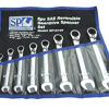 Sp Tools Set Spanner Roe Reversible Geardrive 8Pc Sae SP10158 8Pc Sae 15° Offset Reversible Geardrive Spanner Set • 5/16-3/4" Geardrive Technology • Heat-Treated Chrome Vanadium Steel For Strength Exceeding International Standards • Small Head Profile Designed For Working In Confined Spaces • 72 Teeth Needs As Little As 5º To Move Fastener