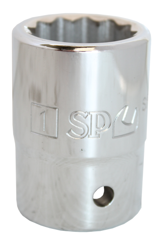 Sp Tools Socket 3/4"Dr 12Pt Sae 1-1/8" SP24065 • Chrome Vanadium Steel For High Durability • Flat Drive Technology To Maximize Grip • Innovative Design For Strength & Durability