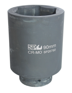 Sp Tools Socket Impact 1-1/2"Dr 6Pt Deep Metric 100Mm SP26800 • Chrome Molybdenum Steel For Maximum Strength • Manufactured To Din Standards • Deep Socket