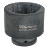 Sp Tools Socket Impact 1-1/2"Dr 6Pt Metric 105Mm SP26605 • Chrome Molybdenum Steel For Maximum Strength • Manufactured To Din Standards