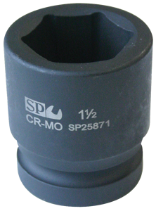 Sp Tools Socket Impact 1-1/2"Dr 6Pt Sae 1-1/2" SP26671 • Chrome Molybdenum Steel For Maximum Strength • Manufactured To Din Standards