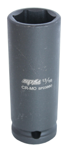 Sp Tools Socket Impact 1/2" Dr 6Pt Deep Sae 9/16" SP23856 • Chrome Molybdenum Steel For Maximum Strength • Manufactured To Din Standards • Deep Socket